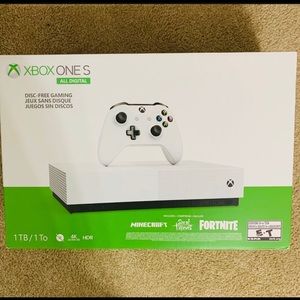 XBOX ONE S Series All Digital 1TB Bundle Edition_White NWT_Sealed in Box.